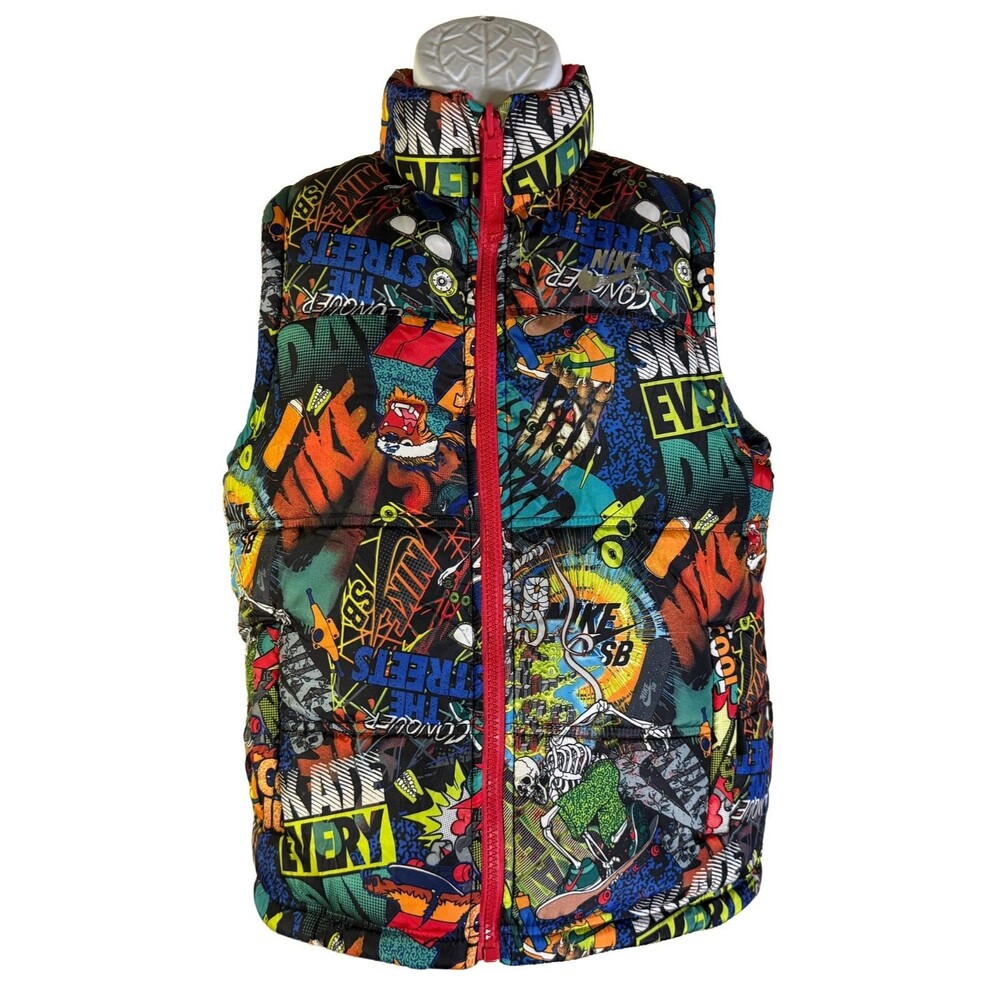 Nike SB‎ Comic Reversible Fleece Vest Kids (SEE MEASUREMENTS IN DESCRIPTION)